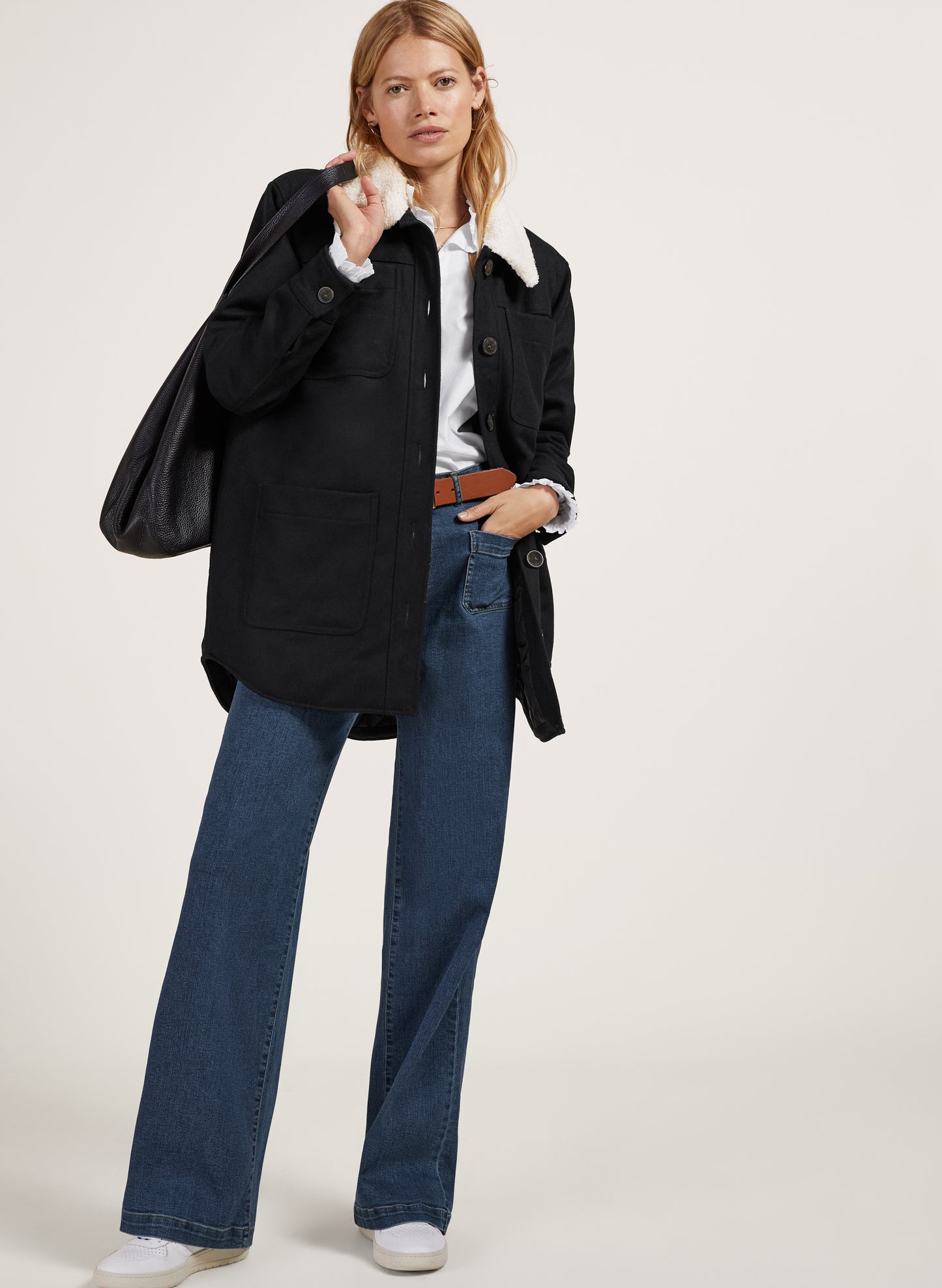 Leslie Wool Chuck on Coat